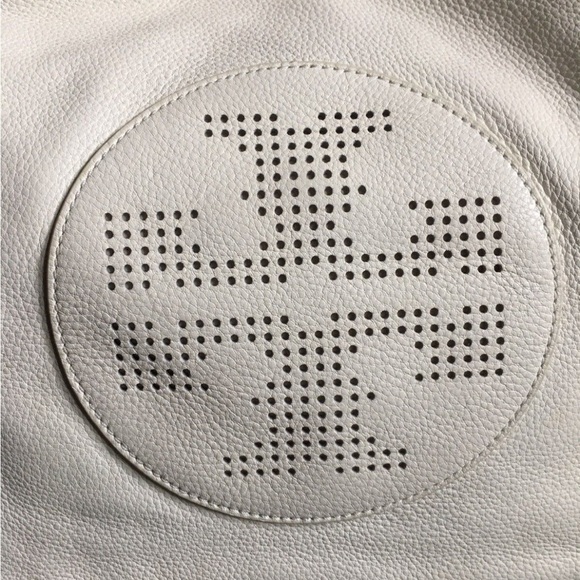 Tory Burch Ivory White Woman's Leather Shoulder Bag Handbag - Picture 2 of 15